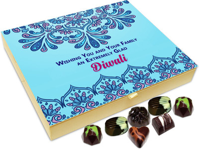 

Chocholik Diwali Sweets - Wishing You And Your Family A Very Glad Diwali Chocolate Box - 20pc Truffles(240 g)