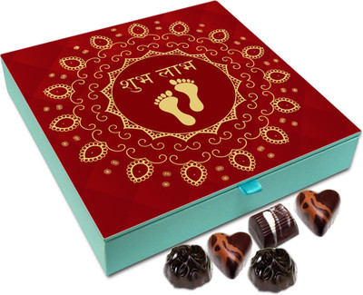 

Chocholik Diwali Sweets - May Goddess Laxmi Bless All Of Us On Diwali Chocolate Box - 9pc Truffles(108 g)