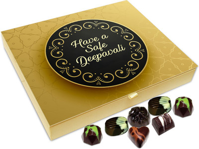 

Chocholik Diwali Sweets - Have A Safe Deepawali Chocolate Box - 20pc Truffles(240 g)