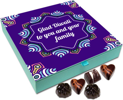 

Chocholik Diwali Sweets - Have A Cheerful And Safe Diwali Chocolate Box - 9pc Truffles(108 g)