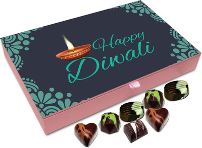 

Chocholik Diwali Gift - Happy Diwali To All My Teachers Chocolate Box - 12pc Truffles(144 g)