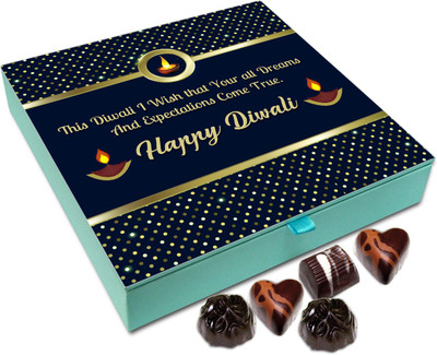 

Chocholik Diwali Gift - May All Your Expectations Come True This Diwali Chocolate Box - 9pc Truffles(108 g)