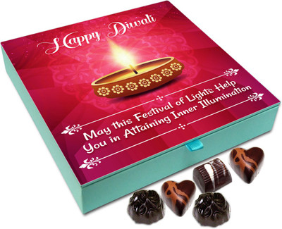 

Chocholik Diwali Gift - May This Deepawali Helps You Attain Self Illumination Chocolate Box - 9pc Truffles(108 g)