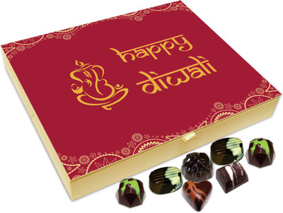 

Chocholik Diwali Sweets - Happy Diwali Dear Parents Chocolate Box - 20pc Truffles(240 g)