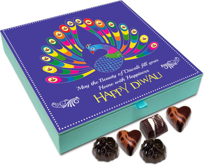 

Chocholik Diwali Gift - May The Beauty Of Diwali Fill Your Life With Happiness Chocolate Box - 9pc Truffles(108 g)
