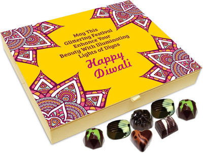 

Chocholik Diwali Sweets - May The Diwali Festival Help You To Brighten Up Your Life Chocolate Box - 20pc Truffles(240 g)