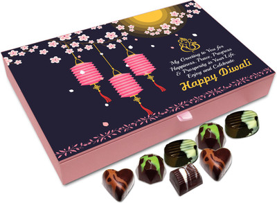 

Chocholik Diwali Sweets - My Greeting To You For Diwali Chocolate Box - 12pc Truffles(144 g)
