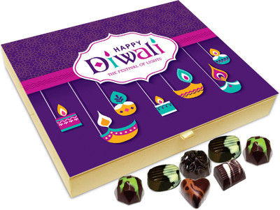 

Chocholik Diwali Gift - Happy Diwali To You Me And Everyone Chocolate Box - 20pc Truffles(240 g)