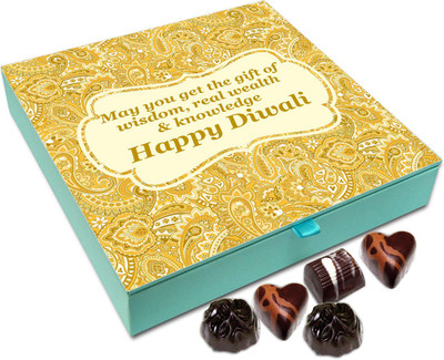 

Chocholik Diwali Sweets - May You Get Gift Of Wisdom This Deepawali Chocolate Box - 9pc Truffles(108 g)