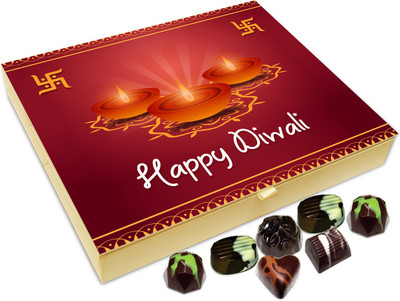 

Chocholik Diwali Sweets - Happy Diwali Everyone Chocolate Box - 20pc Truffles(240 g)