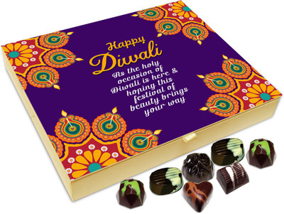 

Chocholik Diwali Sweets - May This Beautiful Festival Of Diwali Bring Lots Of Success Chocolate Box - 20pc Truffles(240 g)