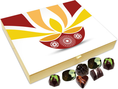 

Chocholik Diwali Gift - May Your Life Be As Glowing As Diwali Diya Chocolate Box - 20pc Truffles(240 g)