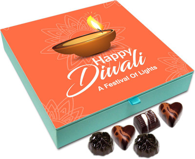 

Chocholik Diwali Sweets - Diwali Is Festival Of Win Of Good Over Evil Chocolate Box - 9pc Truffles(108 g)