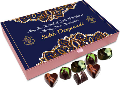 

Chocholik Diwali Sweets - May Diwali Helps You In Attaining Inner Peace Chocolate Box - 12pc Truffles(144 g)