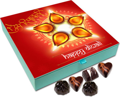 

Chocholik Diwali Sweets - Happy Diwali To All My Special Friends Chocolate Box - 9pc Truffles(108 g)