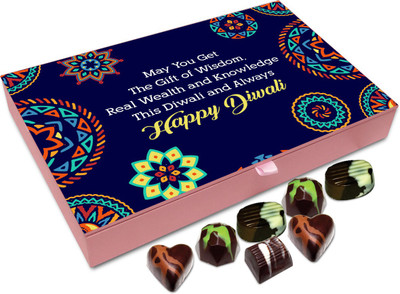

Chocholik Diwali Sweets - May You Have All The Wisdom This Diwali Chocolate Box - 12pc Truffles(144 g)