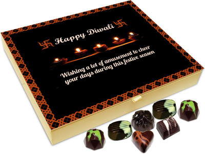 

Chocholik Diwali Gift Box - Wishing You Lots Of Amusement And Joy This Diwali Chocolate Box - 20pc Truffles(240 g)