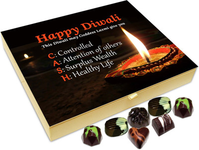 

Chocholik Diwali Gift Box - May Goddess Laxmi Bless You This Diwali Chocolate Box - 20pc Truffles(240 g)