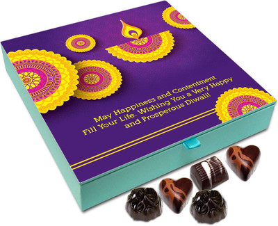 

Chocholik Diwali Gift - May Your Life Is Loaded With Happiness This Diwali Chocolate Box - 9pc Truffles(108 g)