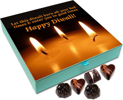 

Chocholik Diwali Gift Box - Let This Deepavali Burn All Your Bad Times Chocolate Box - 9pc Truffles(108 g)