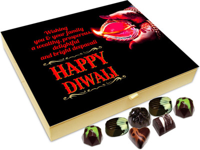 

Chocholik Diwali Gift Box - Wishing You And Your Family A Very Cheerful Diwali Chocolate Box - 20pc Truffles(240 g)