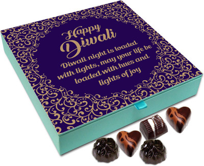 

Chocholik Diwali Sweets - Diwali Night Is Loaded With Sparkling Lights Chocolate Box - 9pc Truffles(108 g)