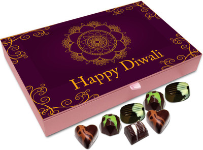 

Chocholik Diwali Sweets - Happy Diwali To Every Special Friend Of Mine Chocolate Box - 12pc Truffles(144 g)