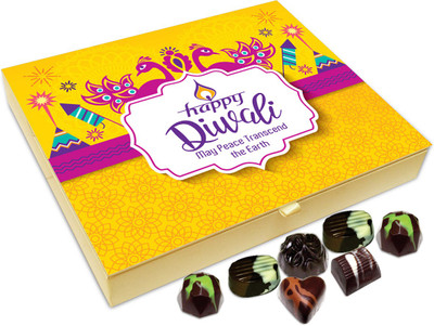 

Chocholik Diwali Gift - May This Diwali Bring Peace On Earth Chocolate Box - 20pc Truffles(240 g)