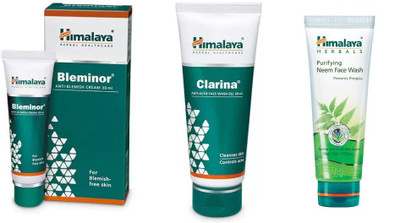 

Himalaya bleminor anti blemish cream,clarina anti acne face wash gel, neem face wash(Set of 3)