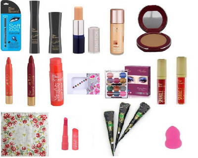 

Blue Heaven ladies makeup essential kit pack of 19(Set of 19)