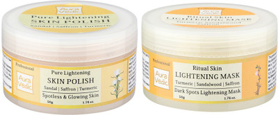 

Auravedic Lightening Mask & Polish (Set Of 2)(Set of 2)