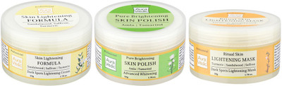 

Auravedic Lightening & Brightening Skin Combo (Set Of 3)(Set of 3)