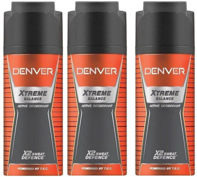 

Denver balance Deodorant Spray - For Men(450 ml, Pack of 3)