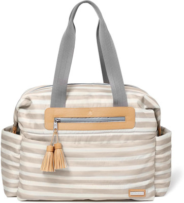 

Skip Hop Riverside Ultra Light Diaper Satchel-Oyster Stripe Diaper Satchel(Multicolor)