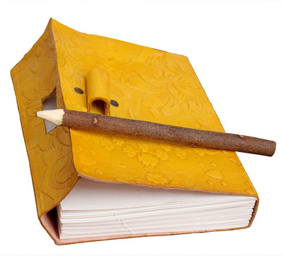 

iHandikart A5 Diary(Handmade Paper, Yellow)