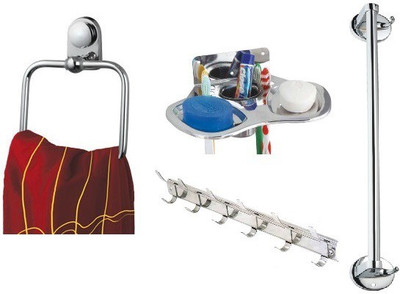 

shiva diamond King Stainless Steel Bathroom Set(Pack of 4)