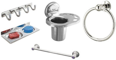 

shiva diamond Kent Stainless Steel Bathroom Set(Pack of 5)