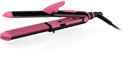 

Wonder World ™ Ceramic 2 in 1 Clip Curling Iron and Flat Iron,1 inch /25mm Automatic Hair Curler Electric Hair Curler