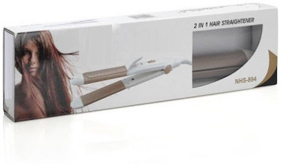 

Wonder World ® Ceramic Curling Iron Flat 2 in 1 Curler & Straightener Hot Hair Iron Wave Electric Hair Curler