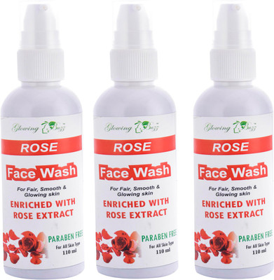 Glowing Buzz Combo of Rose Face Wash(330 ml)