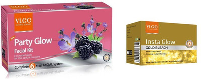

VLCC Party Glow Single Facial Kit With Bleach 33.66 g