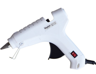 

Themisto 40 watt White with ON OFF Switch Indicator Standard Temperature Corded Glue Gun(11 mm)