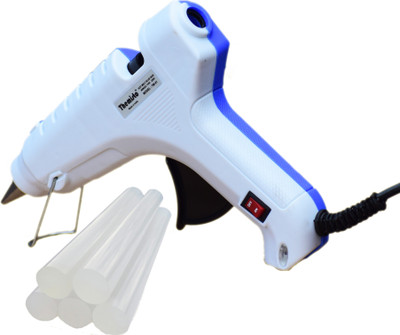 

Themisto 40 watt Blue & White with ON OFF Switch Indicator & 5 milky stick Standard Temperature Corded Glue Gun(11 mm)