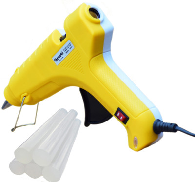 

Themisto 40 watt Yellow & white with ON OFF Switch Indicator & 5 milky stick Standard Temperature Corded Glue Gun(11 mm)
