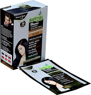 

saffron natural black hair colour Hair Color(Black)