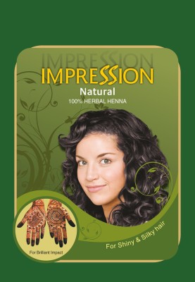 

impression 100% Pure Triple Filtered Herbal Henna Powder And Kashmiri Black Henna Combo Pack (150g & 50g Each )(200 g)