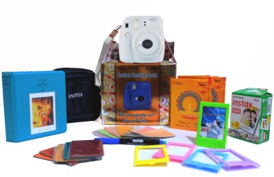 Fujifilm Instax Mini 9 Smokey White Festive Pack Instant Camera(White)   Camera  (Fujifilm)