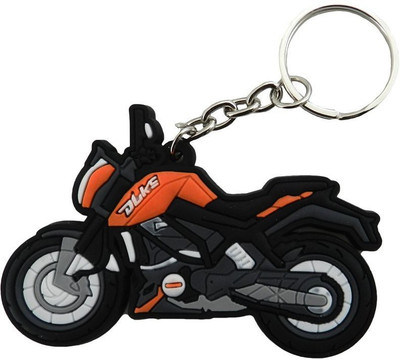 GCT KTM Duke Logo Orange Black Synthetic Rubber Bike Design-B Key Chain(Orange) available at flipkart for Rs.161