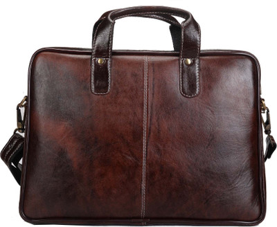 

Hidestitch 14 inch Laptop Messenger Bag(Brown), Brown-05