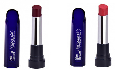 

Blue Heaven Innocence Matte Lipstick ( dark purple-05 )and( baby pink- 02)(babypink, dark purple, 3.5 g)